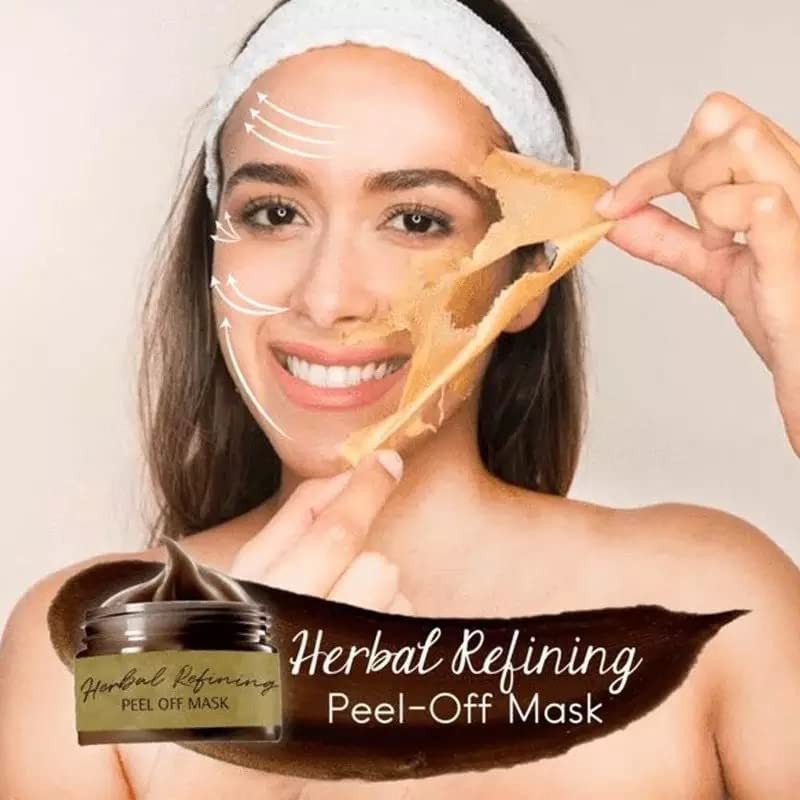 Pro-Herbal Refining Peel-Off Facial Mask for Blackhead Removal & Oil Control - Deep Cleansing Pore Treatment - 1pc - Perfect for Acne-Prone Skin & Weekly Detox Routine