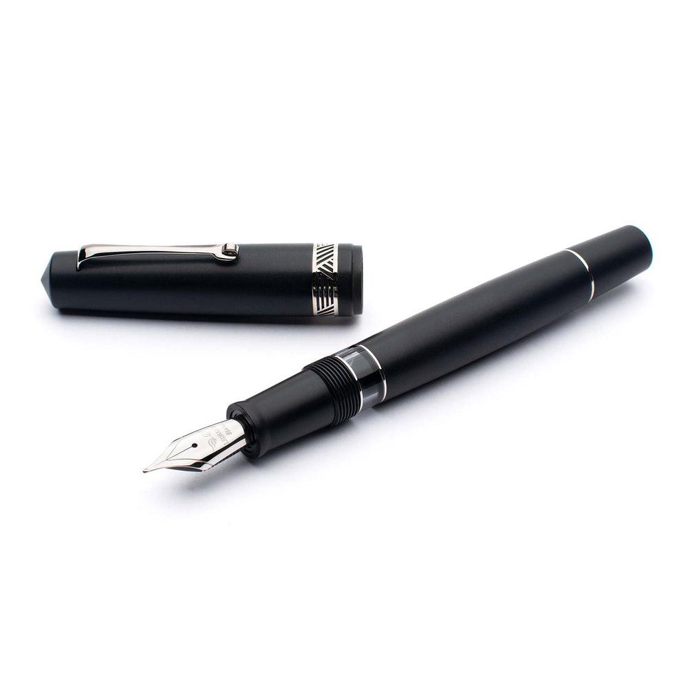 Leonardo Fountain Pen Momento Magico - Premium Stainless Steel Matte Black Edition (2022) | Luxury Writing Instrument for Professionals & Gift Giving
