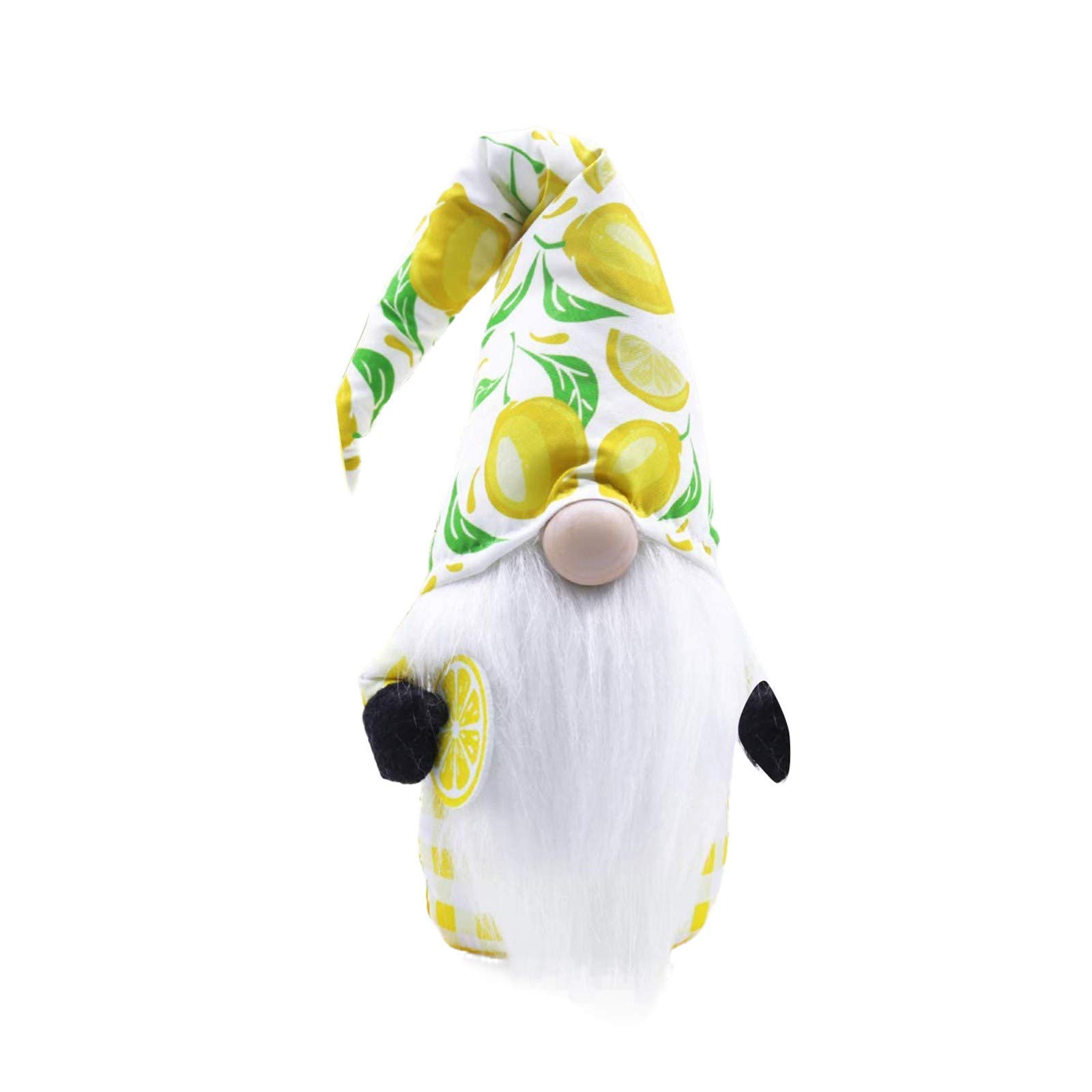 Scandinavian Lemon Gnome Decor - Faceless Doll for Farmhouse Kitchen, Living Room, Garden & Outdoor Decor