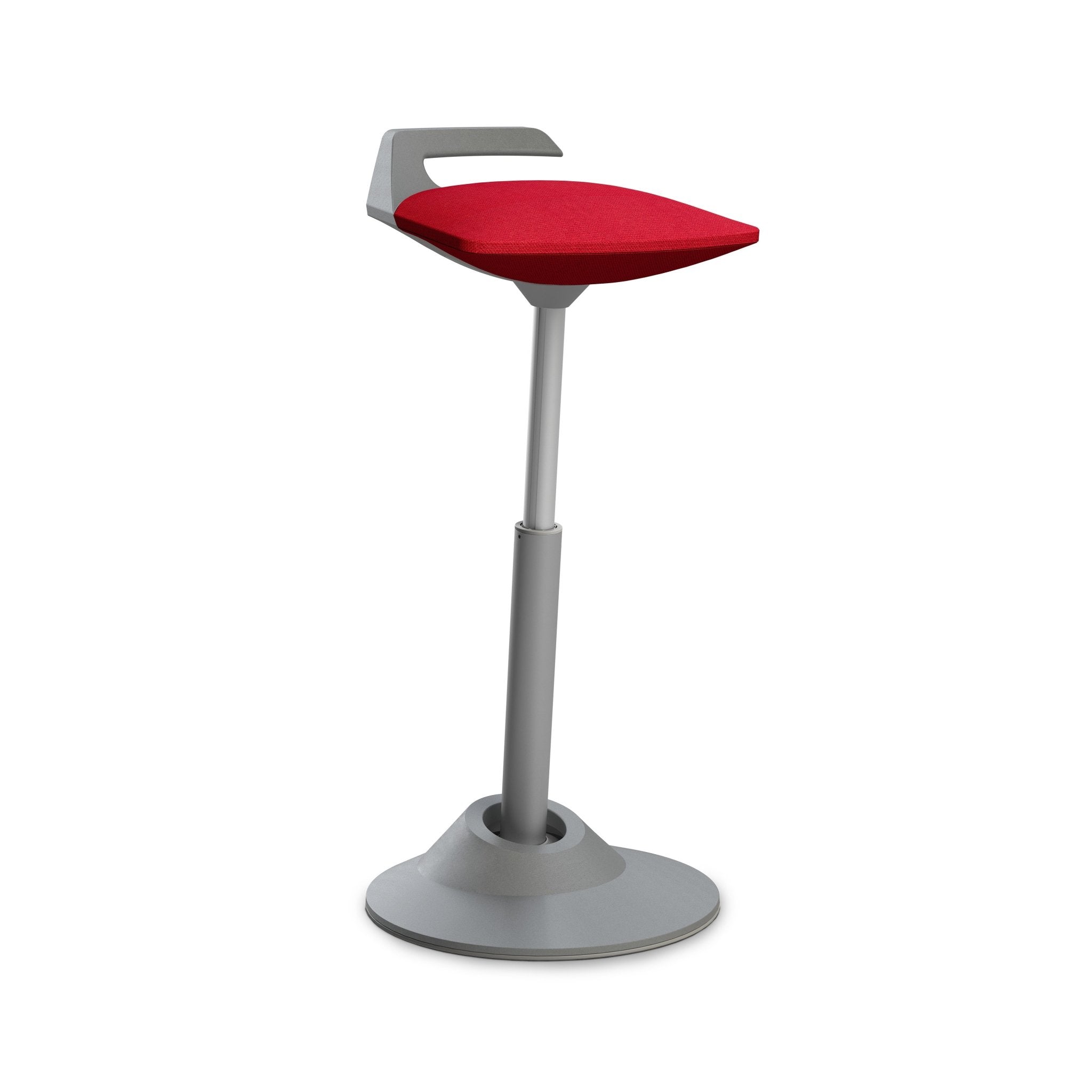 Aeris Muvman Grey Office Chair - Ergonomic Mesh Back Support & Adjustable Height for Home & Office Workspace Comfort