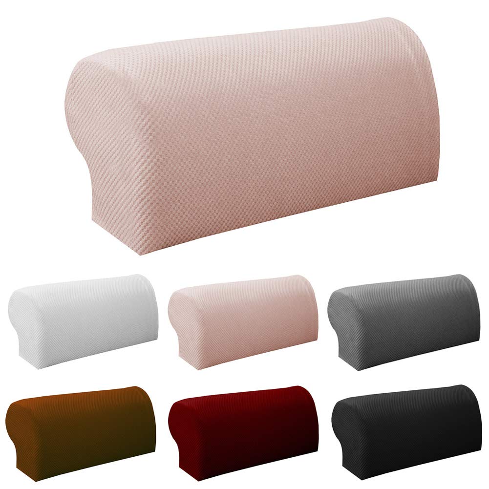 VALINK 1 Pair Stretch Armchair Covers - Non-Slip Sofa Armrest Protectors, Polyester Fabric Slipcovers for Living Room & Office Chairs - Home Decor & Furniture Protection (Perfect for Pets, Kids & Daily Use)