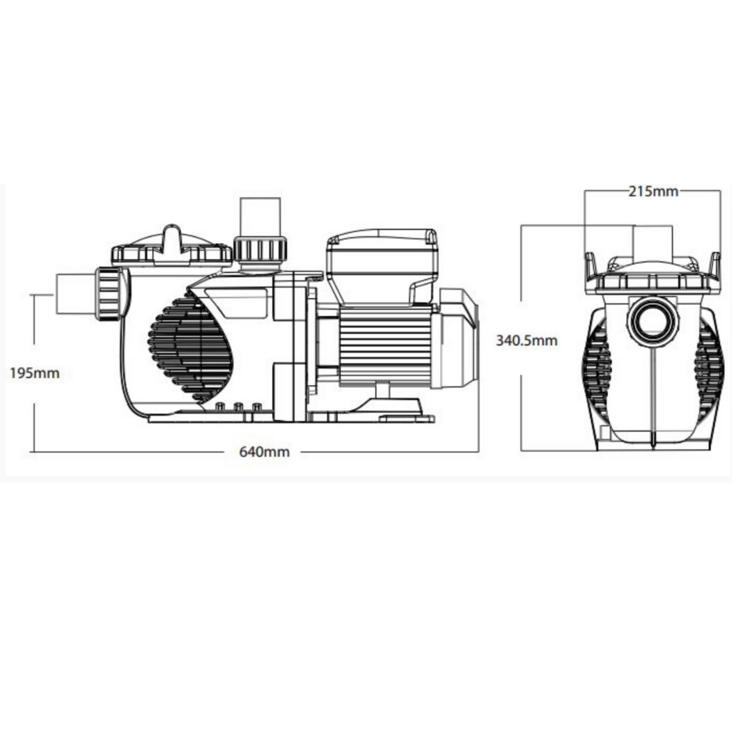 Best 40 90,000L Variable Speed Pool Pump - Energy Efficient & Quiet Swimming Pool Water Circulation System for Inground & Above Ground Pools - Perfect for Backyard, Residential & Commercial Use