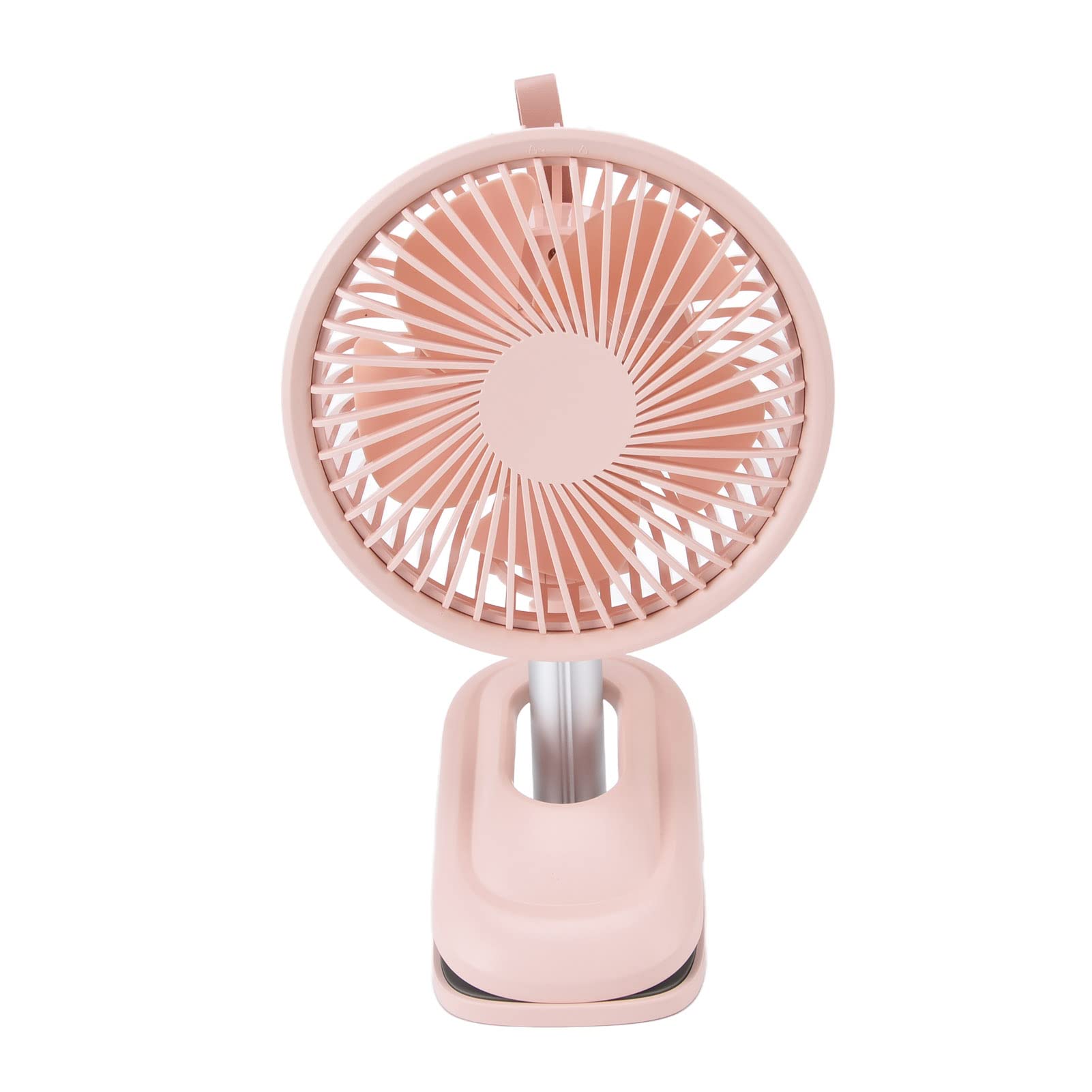 Gaeirt Small Desk Fan with 360° Rotation - USB Powered Clip-On Fan for Travel, Bedroom & Office - Quiet Portable Cooling Fan for Home, Dorm & Workspace (Pink)