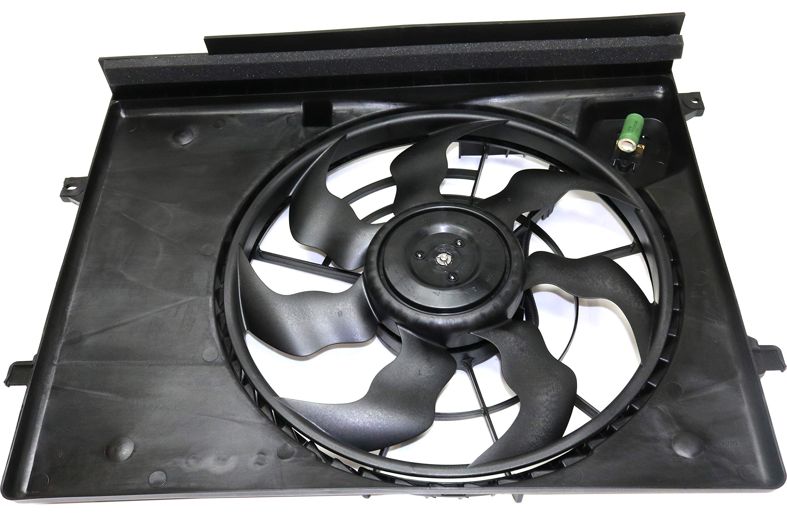 Evan-Fischer Radiator Fan Assembly Replacement for 2015-2018 Kia Sedona - Single Fan Cooling System Part - Perfect for Overheating Prevention & Summer Driving