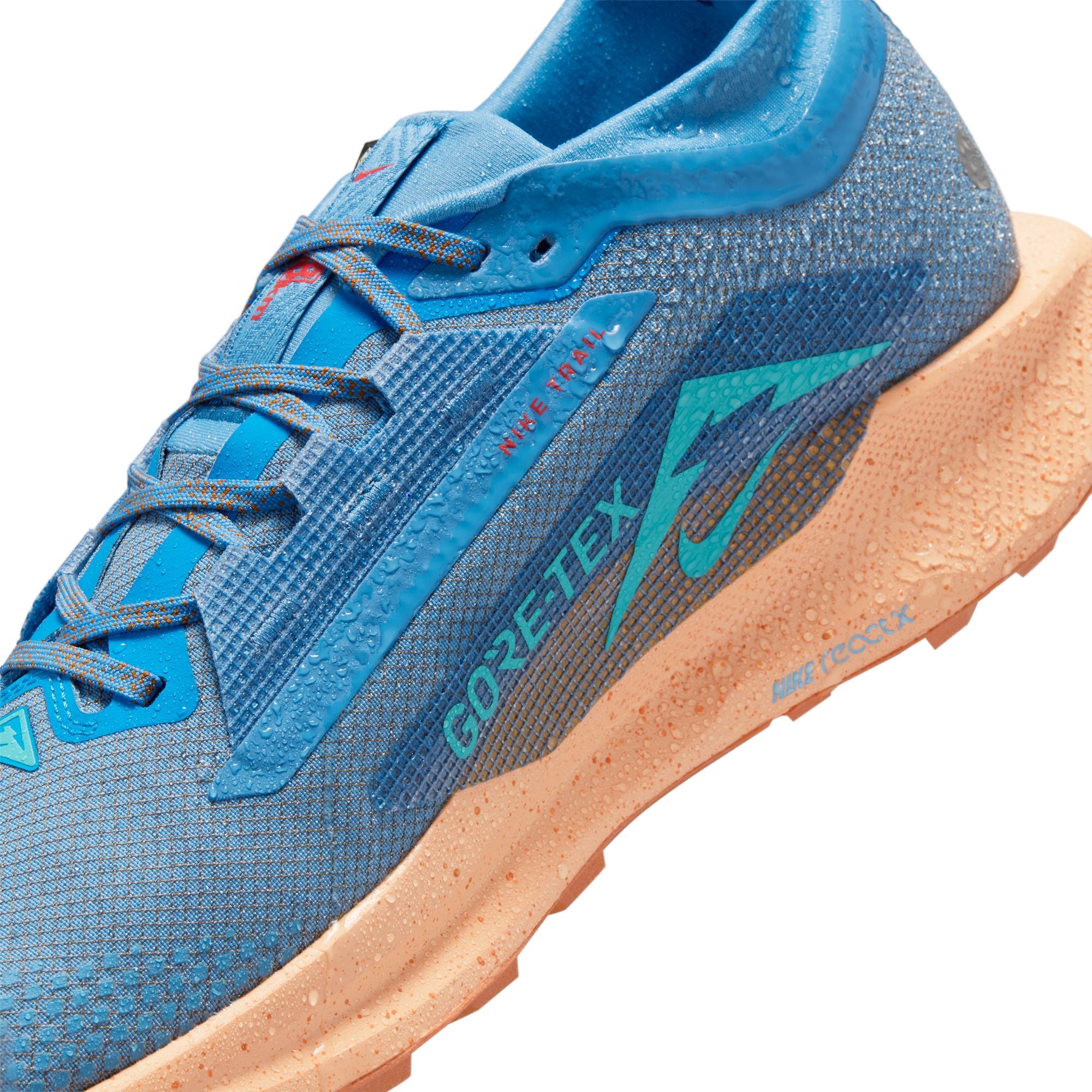 Men's Nike React Pegasus Trail 5 GORE-TEX Running Shoes - Waterproof Trail Runners for Hiking & Outdoor Adventures (Blue Beyond/Blue Void Copper Moon)