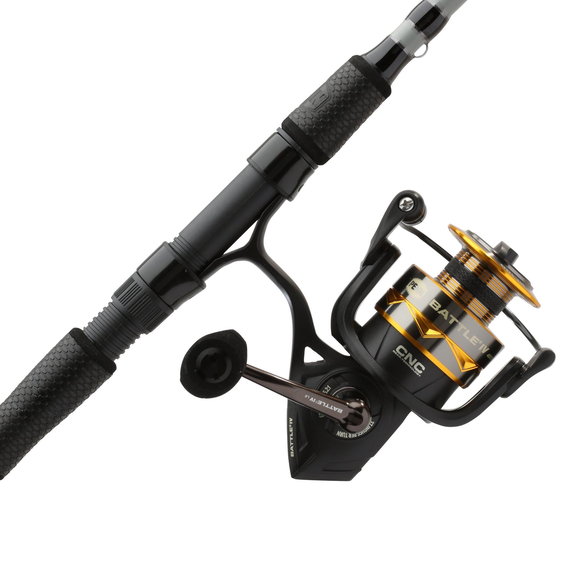 Battle® IV LE Spinning Rod and Reel Combo - Premium Fishing Gear for Freshwater & Saltwater Anglers | Perfect for Bass, Trout, and Offshore Fishing Adventures