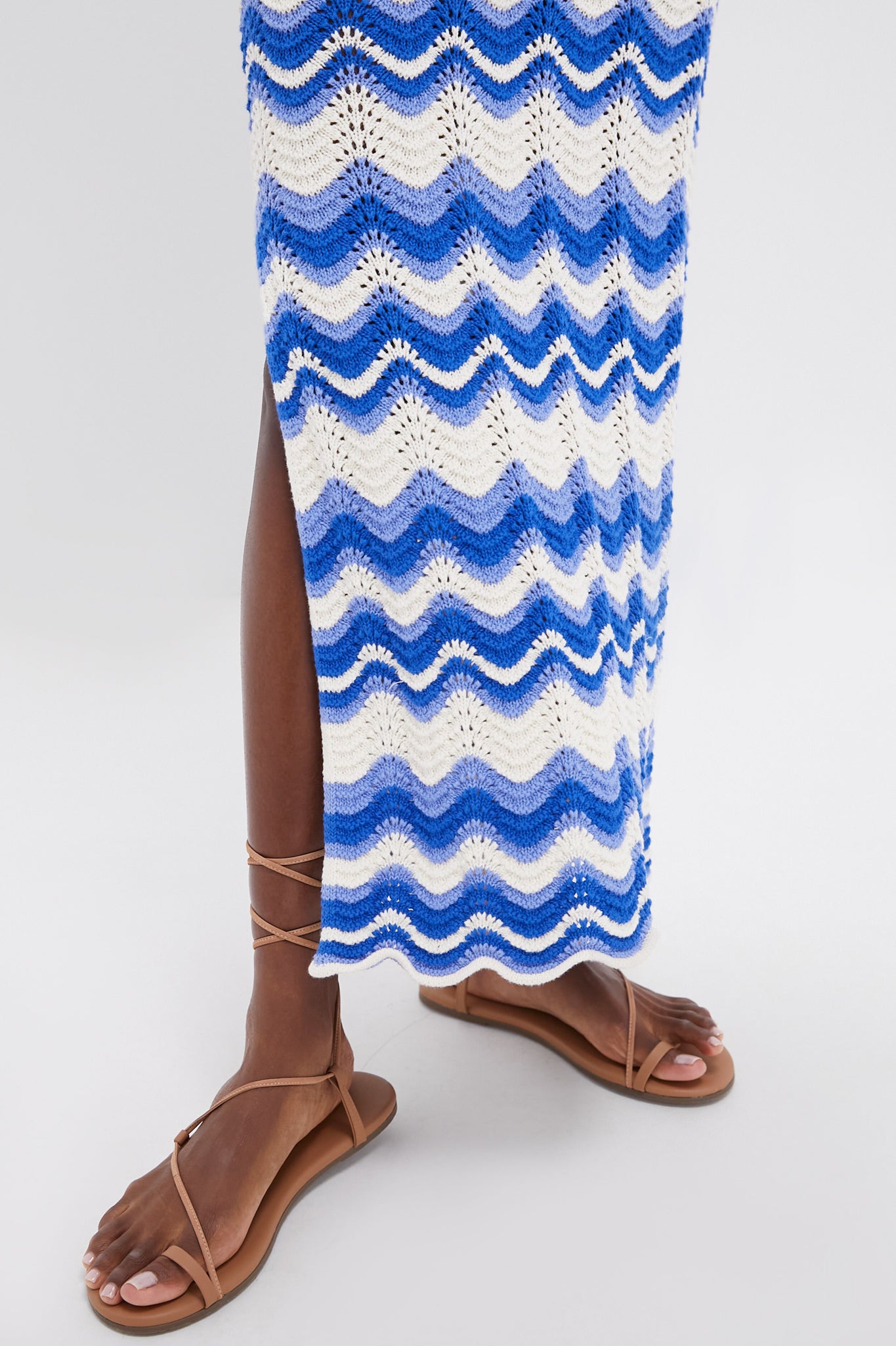 Blue Wave Leighton Maxi Dress - Flowy Summer Beach Dress for Women, Boho Long Dress with Pockets, Perfect for Vacations, Weddings & Outdoor Events