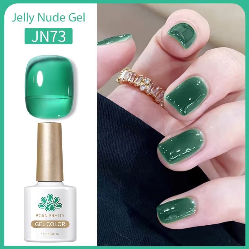 Born Pretty Jelly Nude Gel Polish - Long Lasting Soak Off UV LED Nail Polish for Salon & Home Manicure - Perfect for Weddings, Parties & Everyday Wear