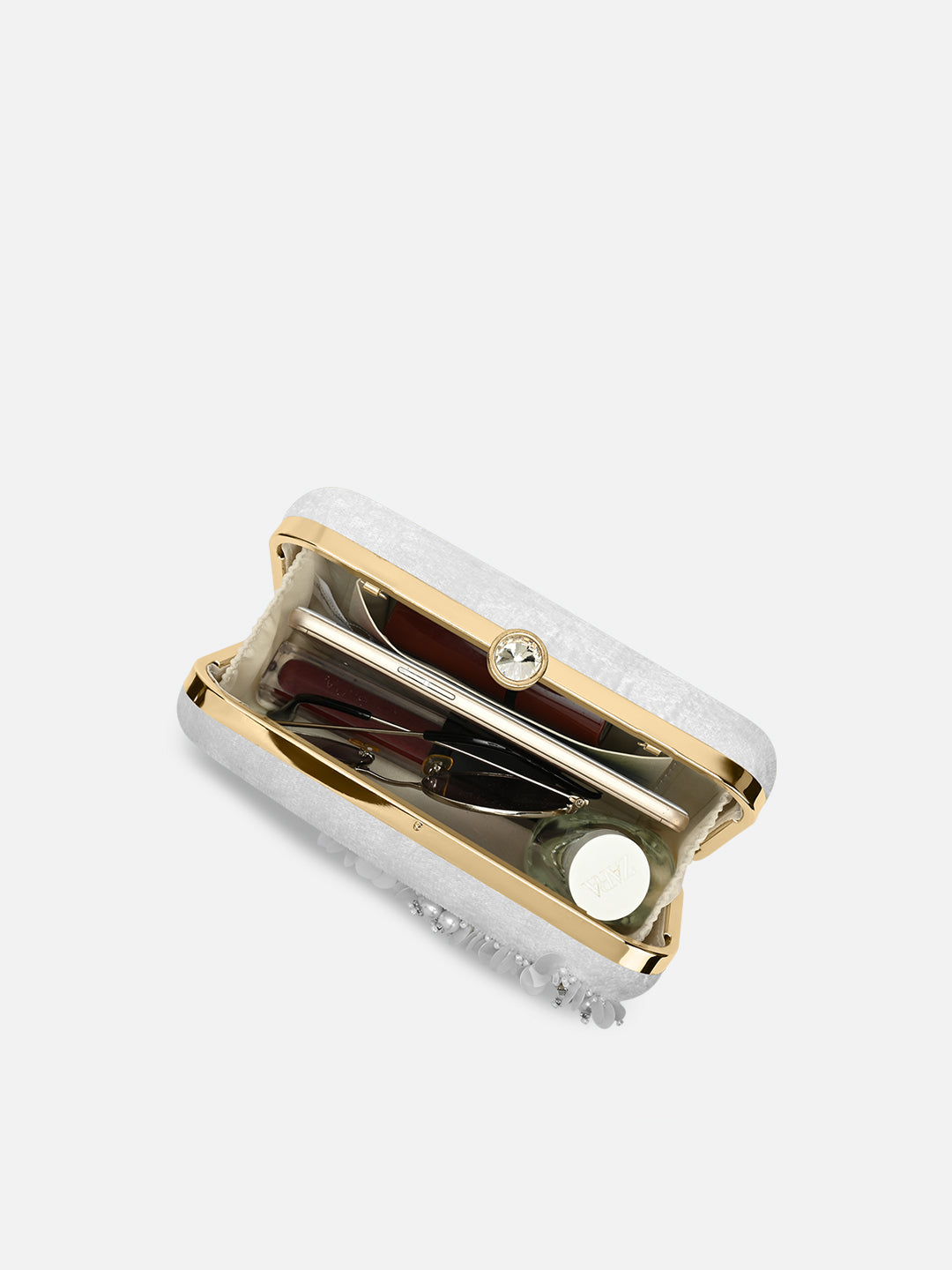 Eris Square Medium Frame Clutch Bag - Stylish Women's Crossbody Purse for Evening Parties, Date Night & Special Occasions