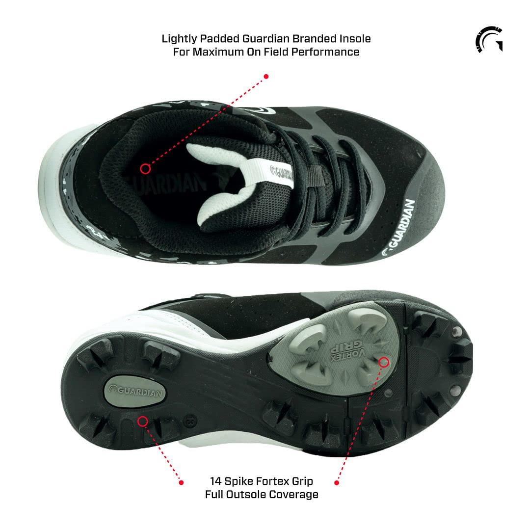 Youth Baseball Cleats for Boys & Girls - High Top Baseball Shoes with Metal Spikes | Perfect for Little League, Softball Games & Field Training
