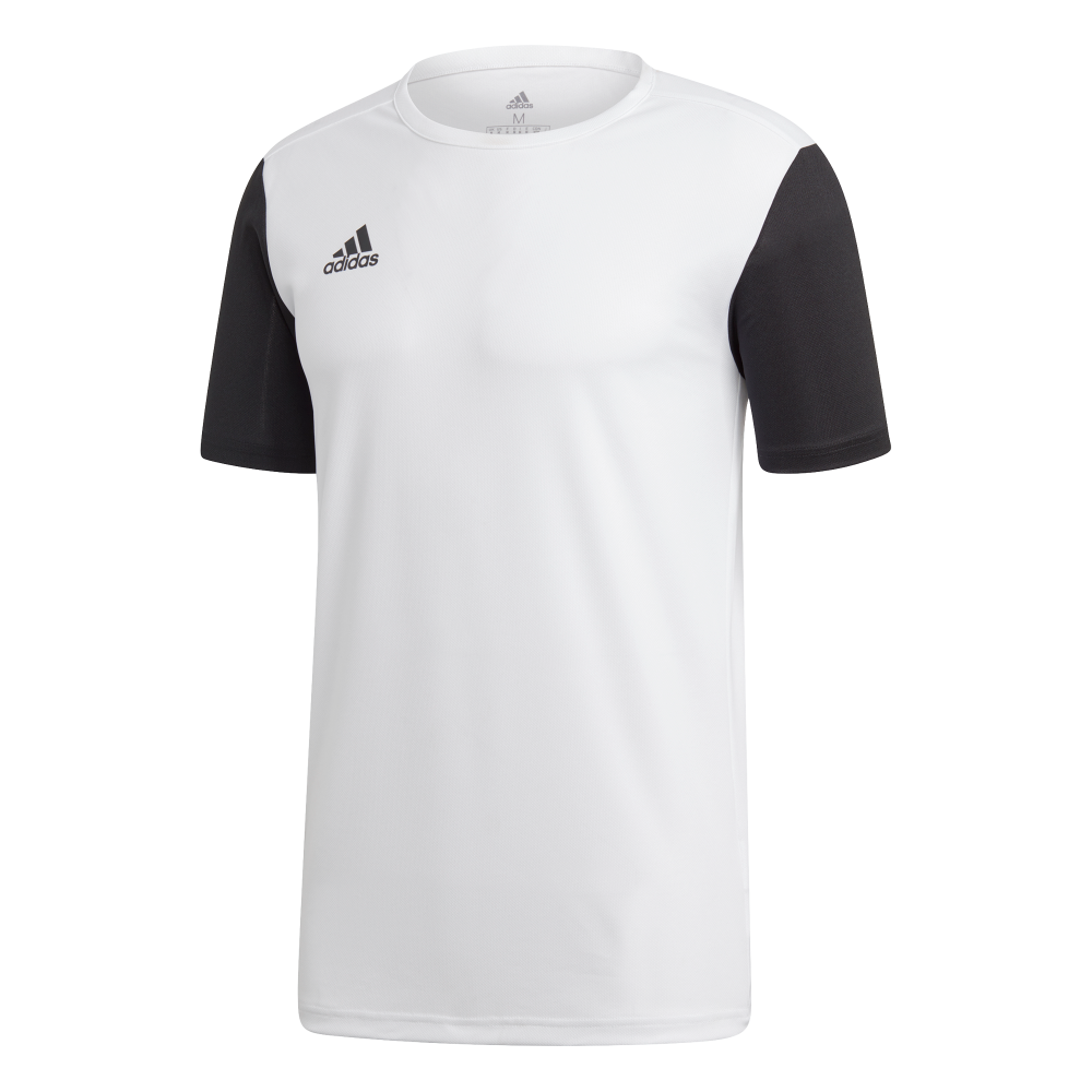 Adidas Youth Estro 19 Soccer Jersey - White & Black - Breathable Performance Shirt for Teen Players - Perfect for Training, Matches & Team Sports
