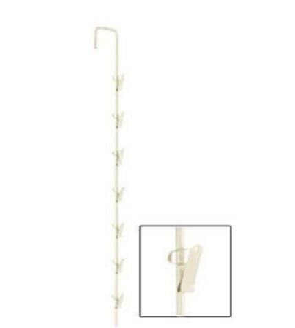 6-Pack Metal Spring Clip Strips Merchandiser with 7 Hooks for Snacks, Chips & Retail Display (20 Inch) - Perfect for Grocery Stores, Convenience Shops & Vending Areas