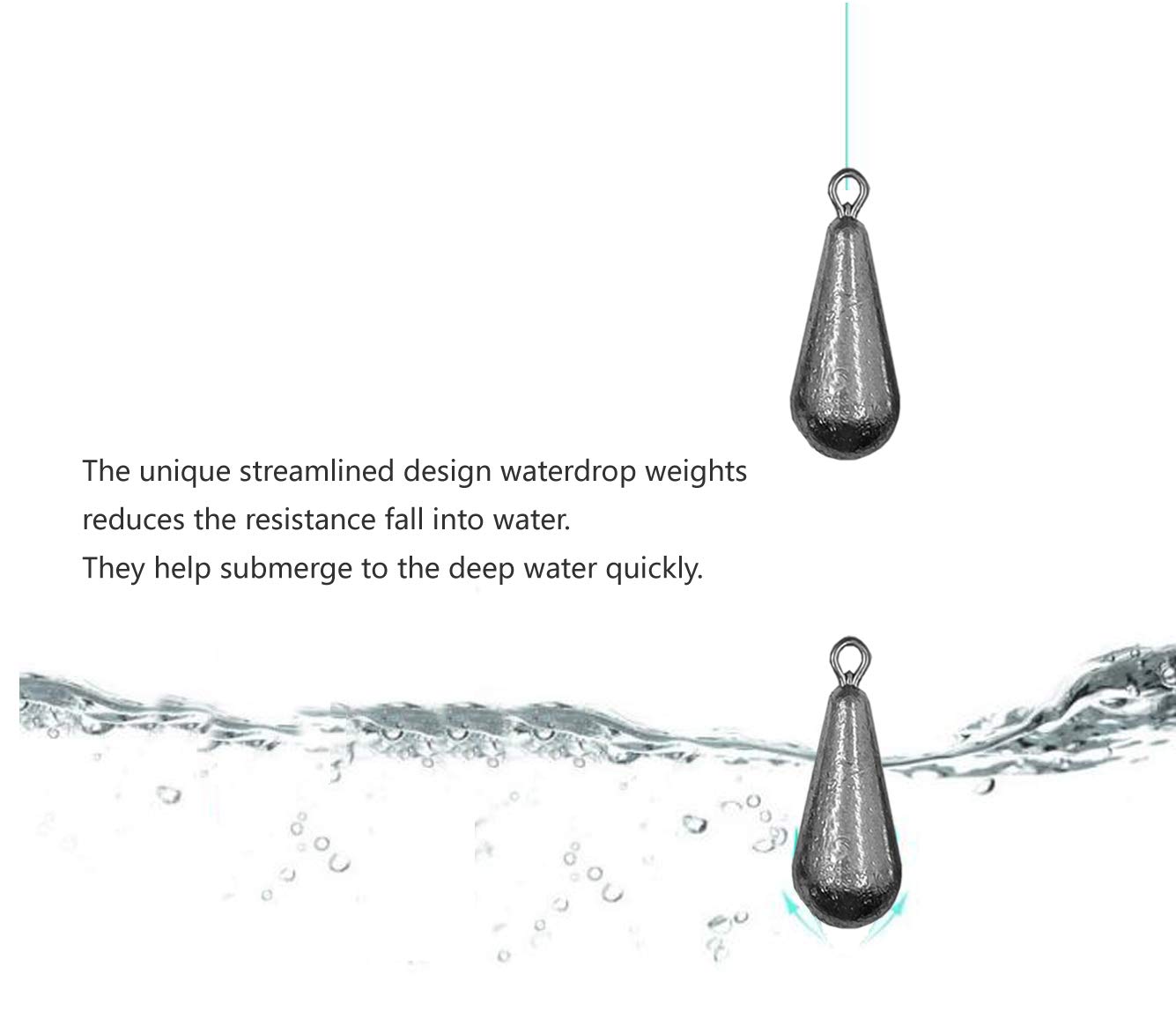 Premium Lead Fishing Sinkers & Weights Kit - Bass Casting Sinkers for Saltwater & Freshwater Bottom Fishing | Ideal for Shore, Boat, and Ice Fishing Adventures