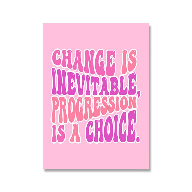 Think Pink Canvas Posters - Aesthetic Wall Art for Home & Office Decor - Perfect for Bedroom, Living Room & Gifts