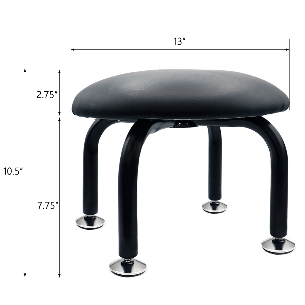 Portable Pedicure Stool with Adjustable Height - Foldable Footrest for Home Salon & Spa - Perfect for Manicures, Pedicures, and Nail Care at Home