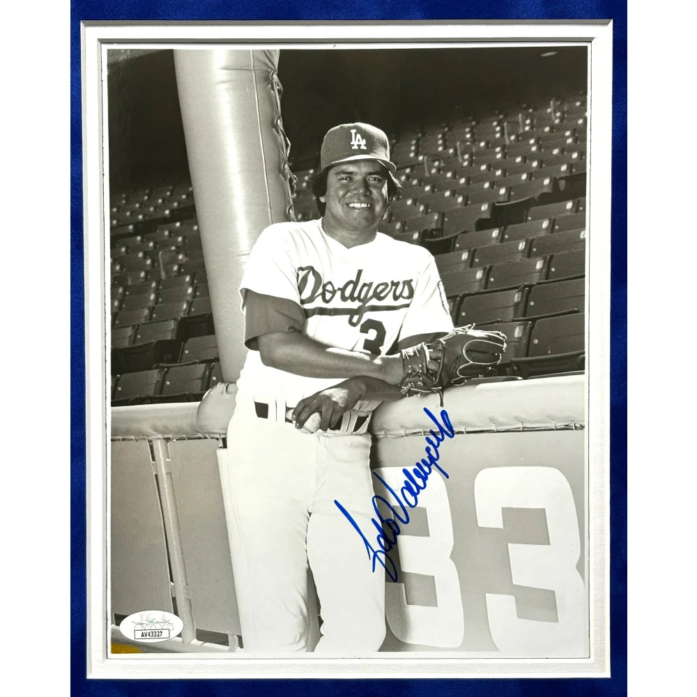 Fernando Valenzuela Autographed 8x10 Photo - Los Angeles Dodgers Framed Memorabilia with JSA COA - Perfect for Sports Collectors, Man Cave Decor & Dodgers Fan Gifts