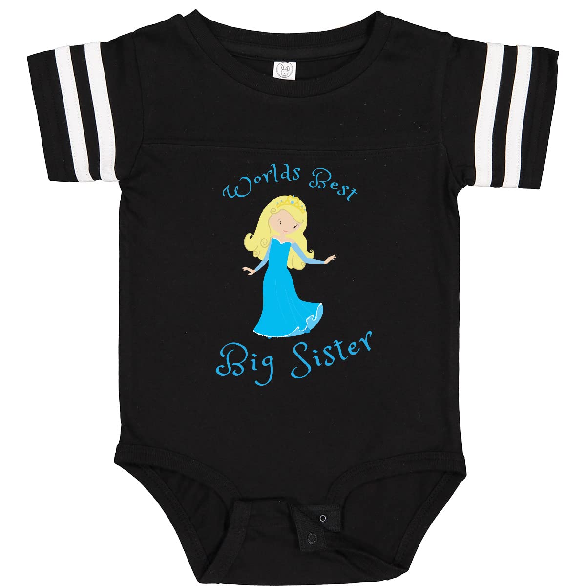 Inktastic World's Best Big Sister Baby Bodysuit - Cute Sibling Outfit for Newborns & Toddlers - Perfect for Family Photos, Birth Announcements & Special Occasions