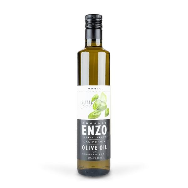 Organic Basil Crush by Enzo - Premium Dried Basil Leaves for Cooking, Italian Recipes & Homemade Pesto - Perfect for Pasta, Pizza & Salad Seasoning