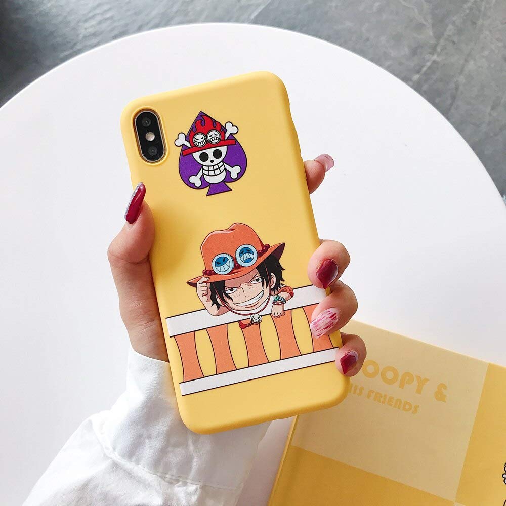 Premium Soft One Piece Luffy Anime Phone Case for iPhone 11 Pro Max - Cute Comic Design with Chopper & Sanji Characters - Shockproof Protective Cover for Daily Use, Travel & School