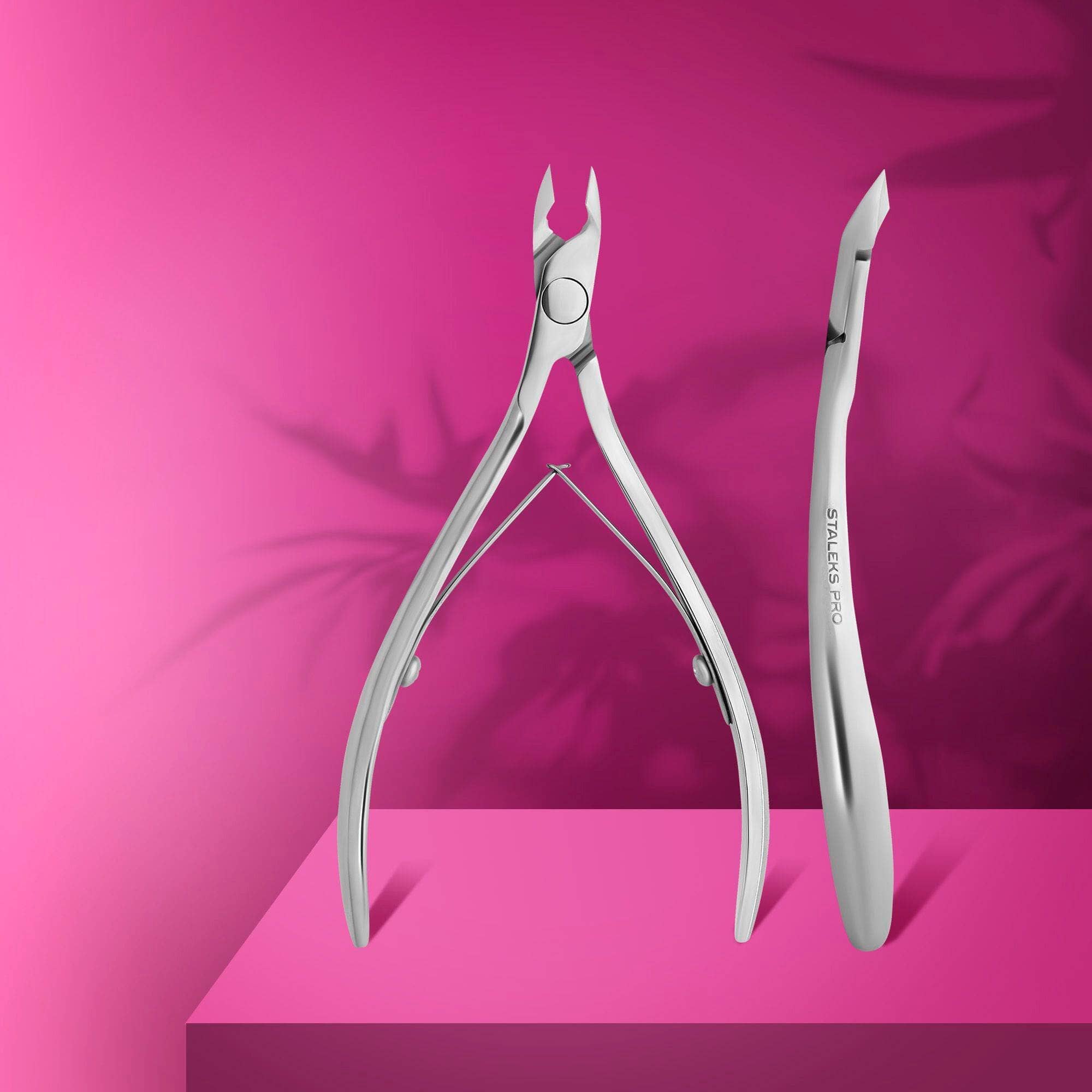 Staleks Professional Cuticle Nippers EXPERT 80 (6mm) - Precision Manicure Tool for Salon & Home Nail Care