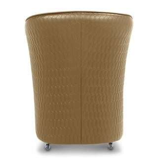 Chiq Quilted Tube Chair - Stylish and Comfortable Lounge Chair for Living Room, Bedroom, or Office - Perfect for Relaxing, Reading, and Lounging