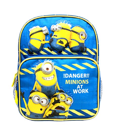 10' Despicable Me Minions Backpack with Front and Back Pocket - Fun School Bag for Kids, Perfect for School, Travel & Daily Use