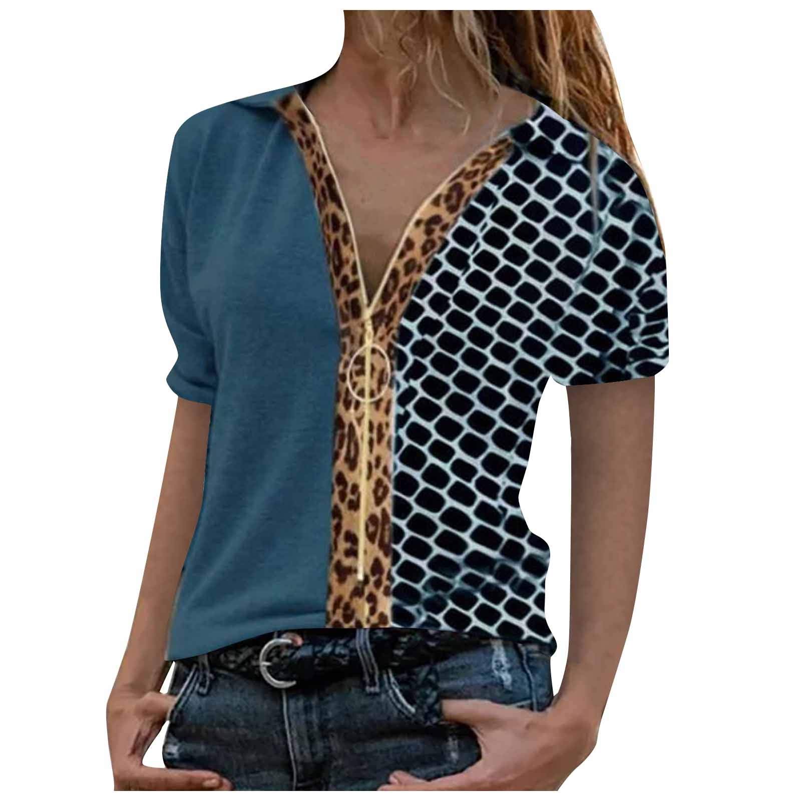 Hawaiian Shirt for Women - Floral Print Blouse with Front Pocket, Casual & Dressy Tops for Summer, Beach, Vacation & Party Wear