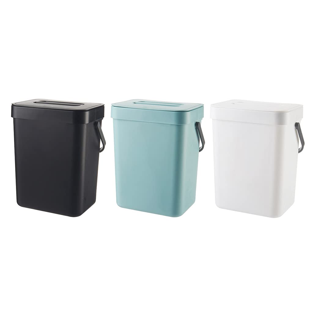5L Wall-Mounted Small Trash Can for Kitchen Cabinet Door - Space Saving