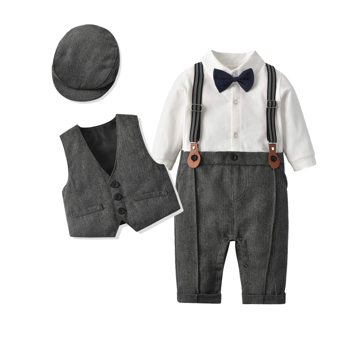 Baby Boys Gentleman Outfits Suits - Formal Toddler Suits for Special Occasions | Perfect for Weddings, Parties & Photo Shoots