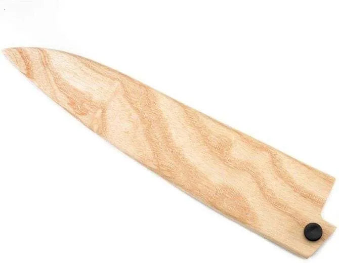 Premium Ash Wooden Saya Cover for Japanese Knives - Handcrafted Protective Sheath for Kitchen & Outdoor Use