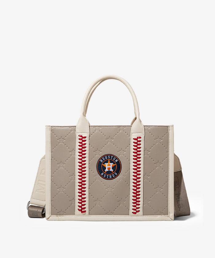 Official MLB Houston Astros Tote Bag - Durable Canvas Shopper with Team Logo - Perfect for Baseball Games, Grocery Shopping & Beach Trips