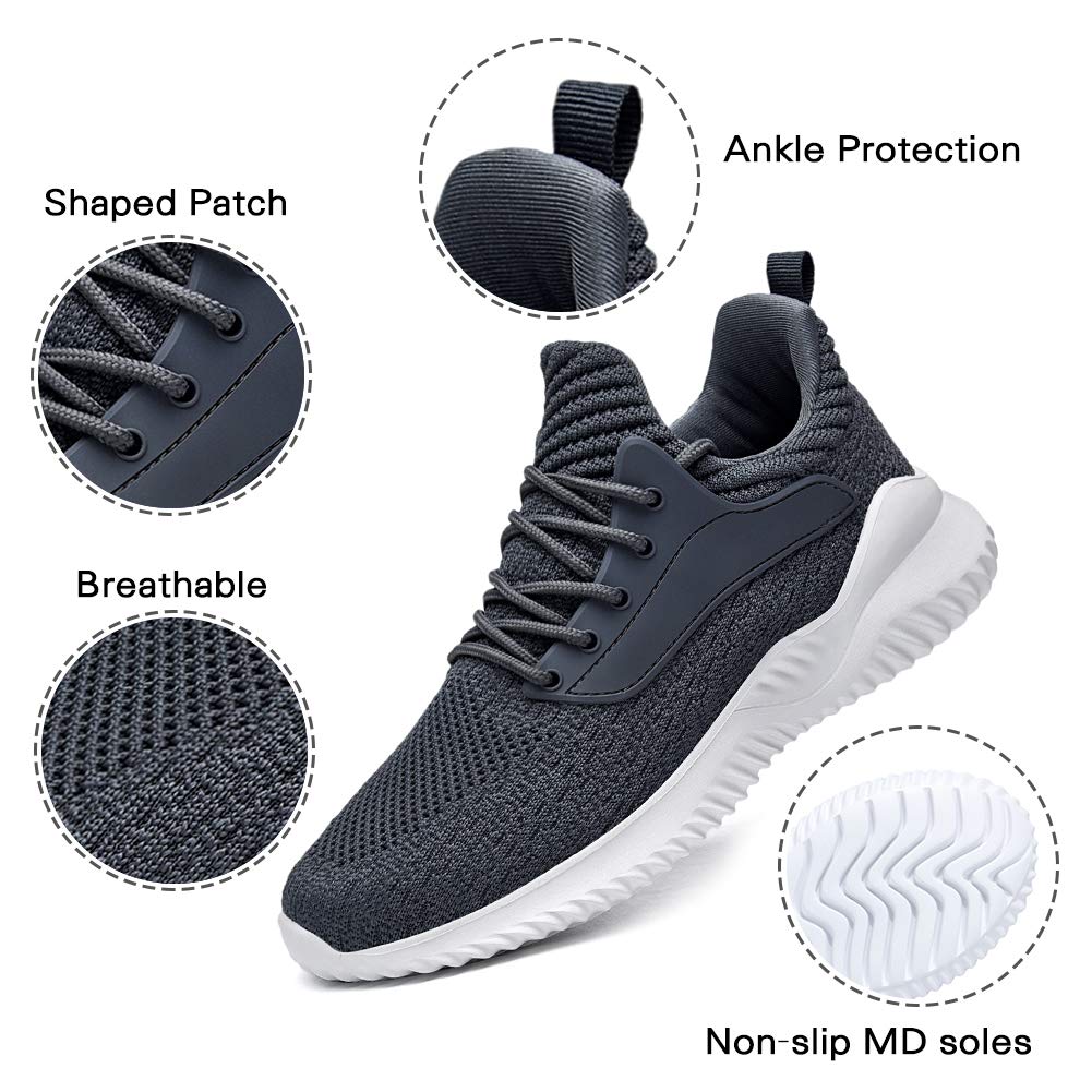Akk Women's Slip-On Walking Shoes - Lightweight Memory Foam Running Sneakers for Tennis, Gym, Workout | Indoor & Outdoor Comfort for Walking, Jogging, Fitness Training