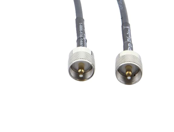 MPD Digital Genuine Times Microwave LMR-240 Ultraflex RF Cable with UHF PL259 Connectors, 3FT - High Performance Coaxial Cable for Ham Radio, CB Antenna, and Wireless Communication Systems