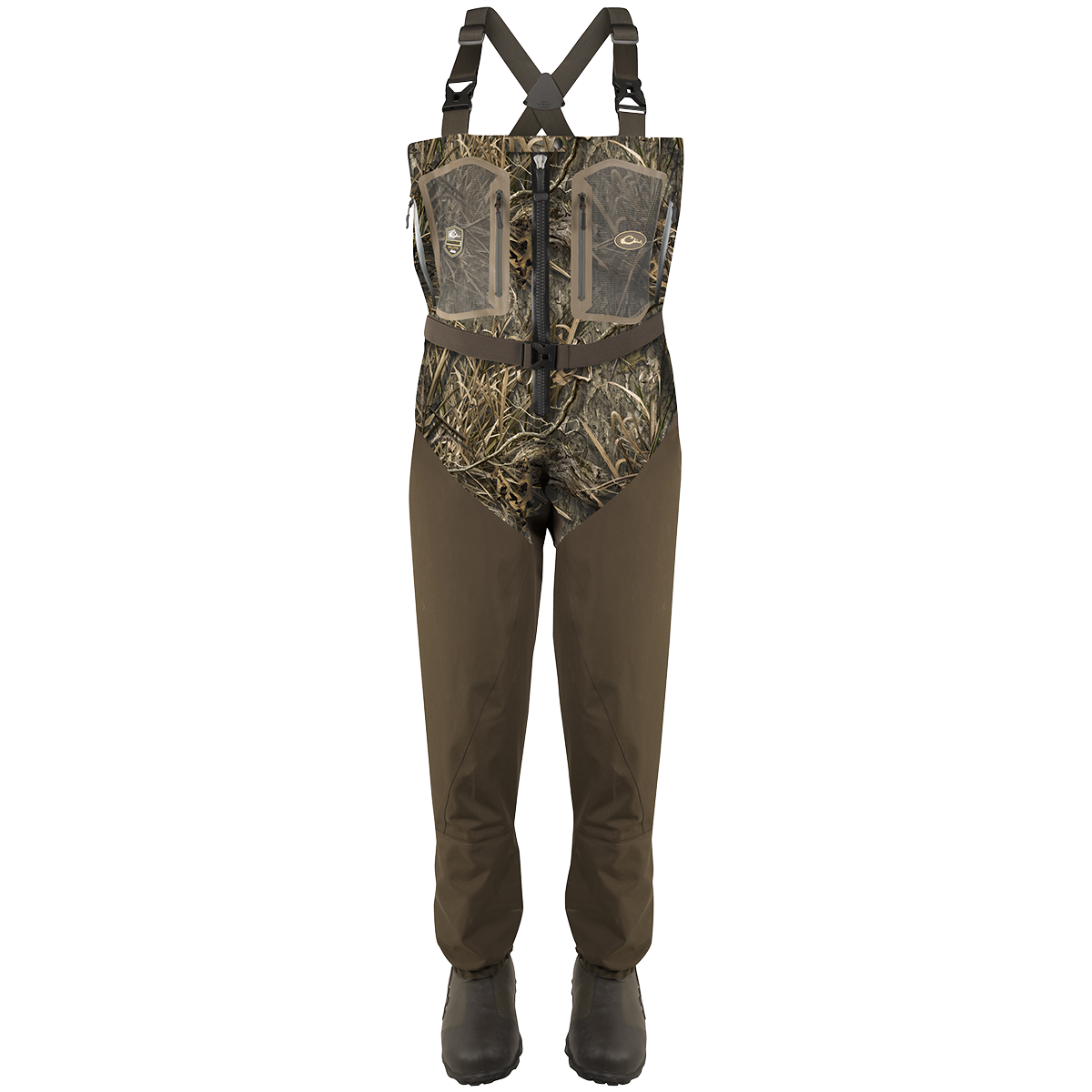 Guardian Elite Front Zip Insulated Wader with Sewn-in Liner - Waterproof Fishing Waders for Men & Women - Perfect for Fly Fishing, Duck Hunting & Outdoor Adventures