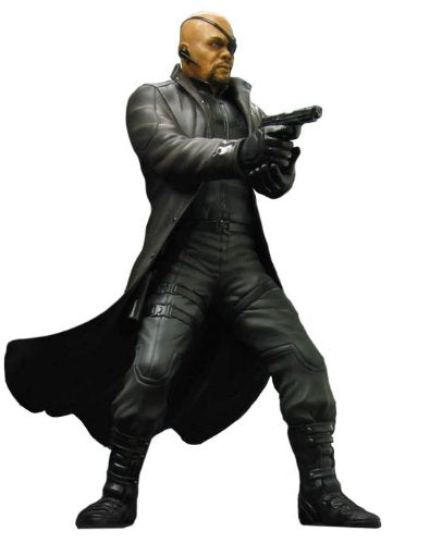 Nick Fury Captain America The Winter Soldier 1/9 Scale Action Figure - Collectible Marvel Movie Hero Model for Display & Gifts - Perfect for Fans, Shelf Decor, and Comic Conventions