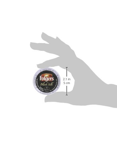 Folgers Gourmet Selections Black Silk Coffee K-Cups, Pack of 96 - Premium Dark Roast Coffee Pods for Keurig Brewers | Perfect for Office, Home & Morning Coffee Routine