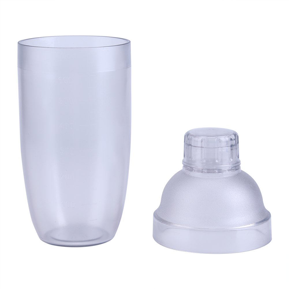 Premium 700cc Transparent PC Cocktail Shaker - Leak-Proof Wine & Milk Tea Mixing Cup - Perfect for Bartenders, Home Bars & Bubble Tea Shops - Ideal for Cocktails, Protein Shakes & Iced Coffee