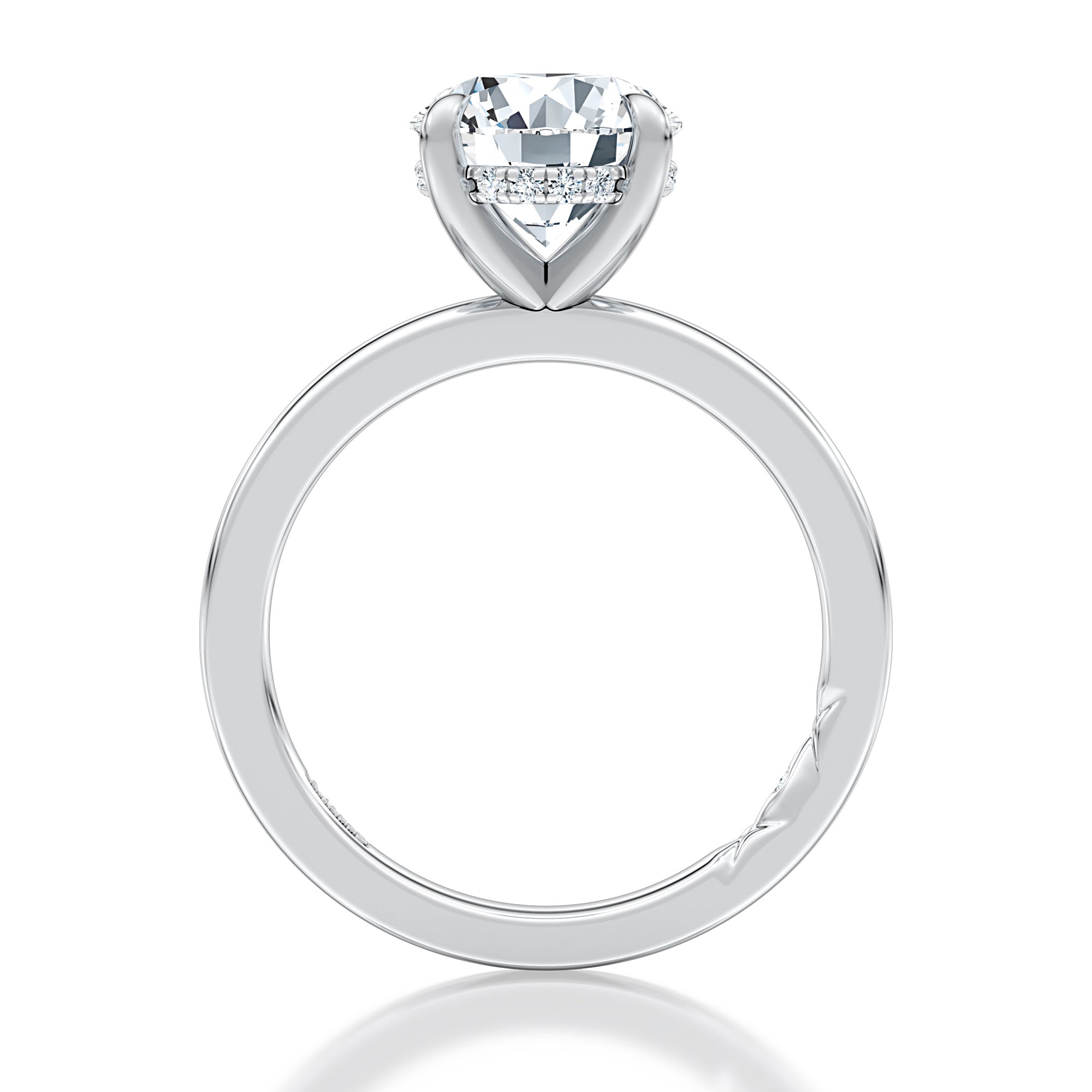 Classic Four Prong Round Cut Solitaire Diamond Engagement Ring - 14K White Gold Wedding Band for Women - Perfect for Proposals, Anniversaries & Romantic Occasions