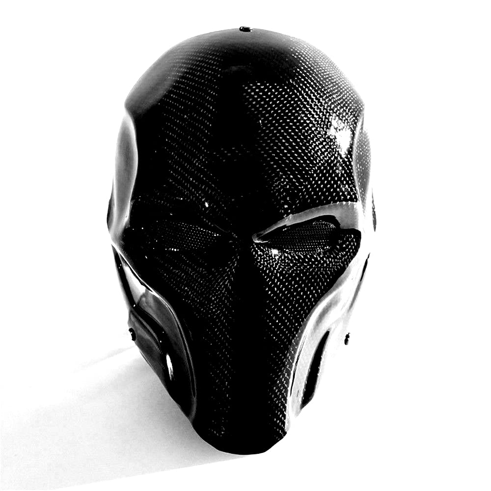 100% Carbon Fiber Deathstroke Terminator Helmet Mask - Premium Cosplay Prop for Comic Con & Halloween - Hunting & Tactical Gear for LARP & Airsoft Games