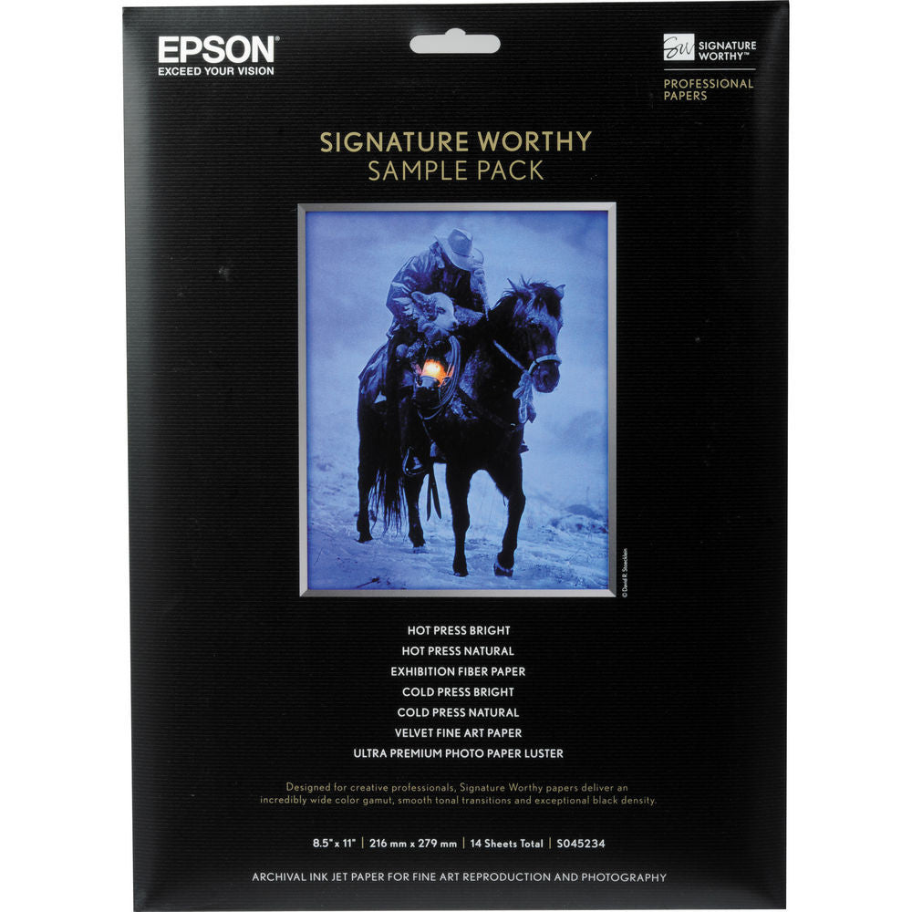 Epson Signature Worthy Sample Pack Paper 8.5x11