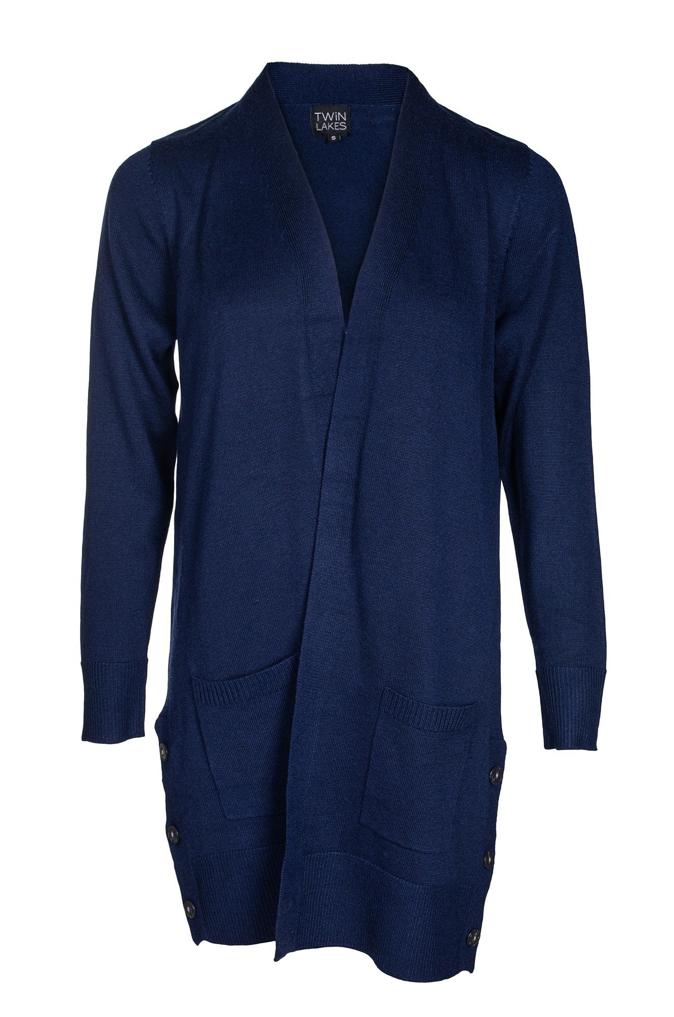 Wool Cardigan for Women - Soft & Cozy Navy Blue Sweater | Perfect for Fall & Winter Layering, Office Wear & Casual Outfits