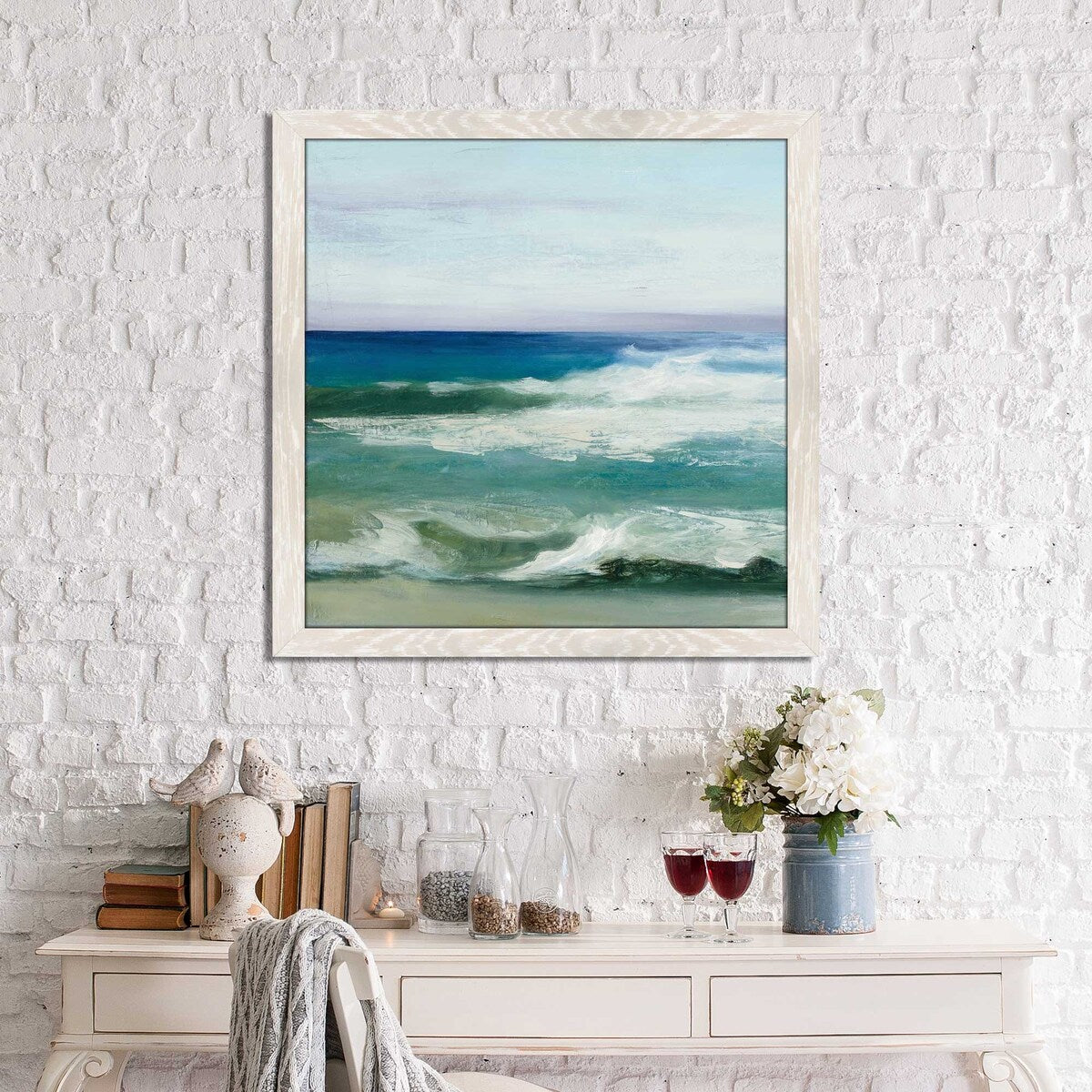 Azure Ocean II by Julia Purinton - Blue Abstract Art Print on Acrylic Panel - Perfect for Living Room, Bedroom & Office Wall Decor