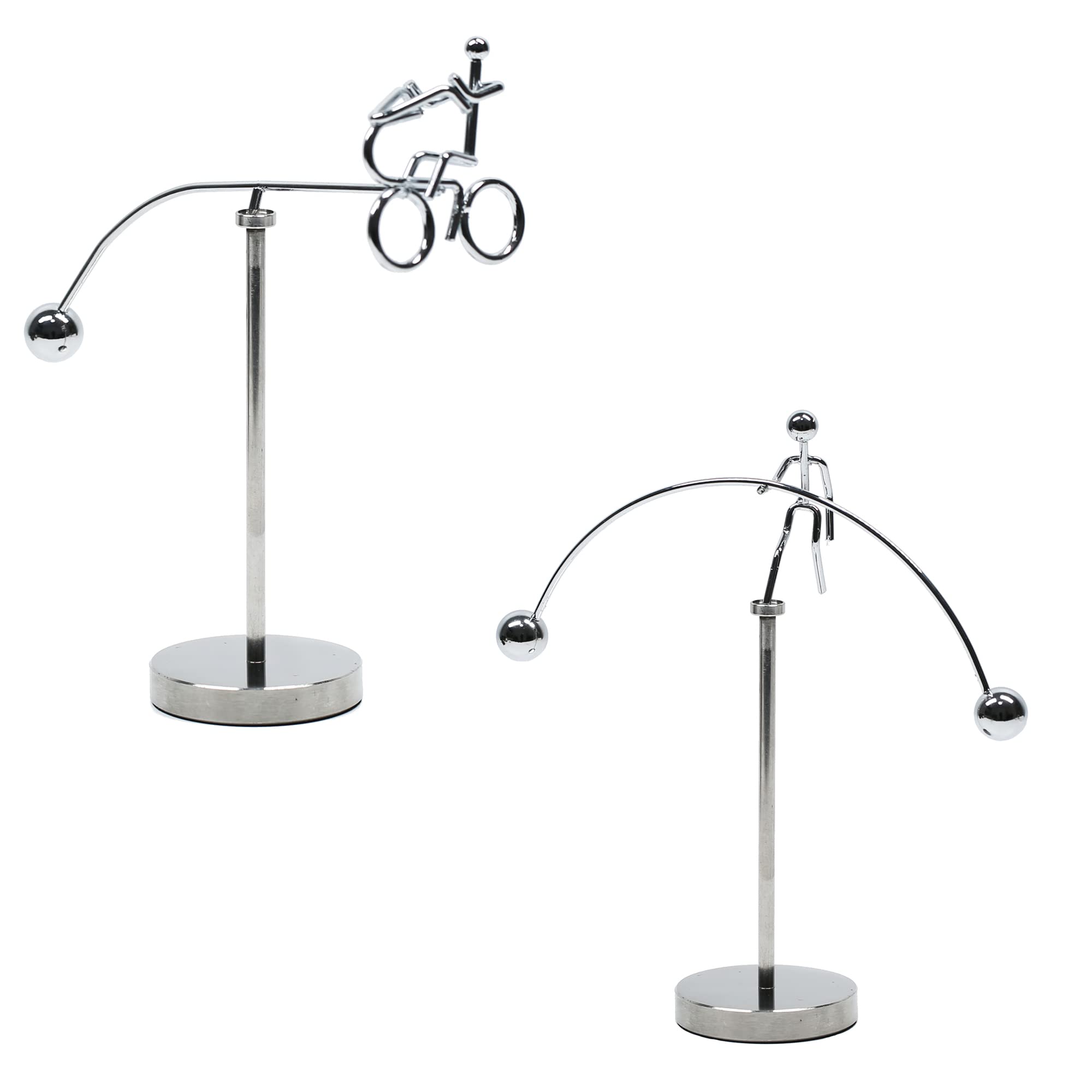 Magictech Steel Balance Toy - Kinetic Art Desk Decor for Home & Office | Stress Relief & Focus Tool | Science Psychology Gift for Adults & Kids (PH03-PH05)