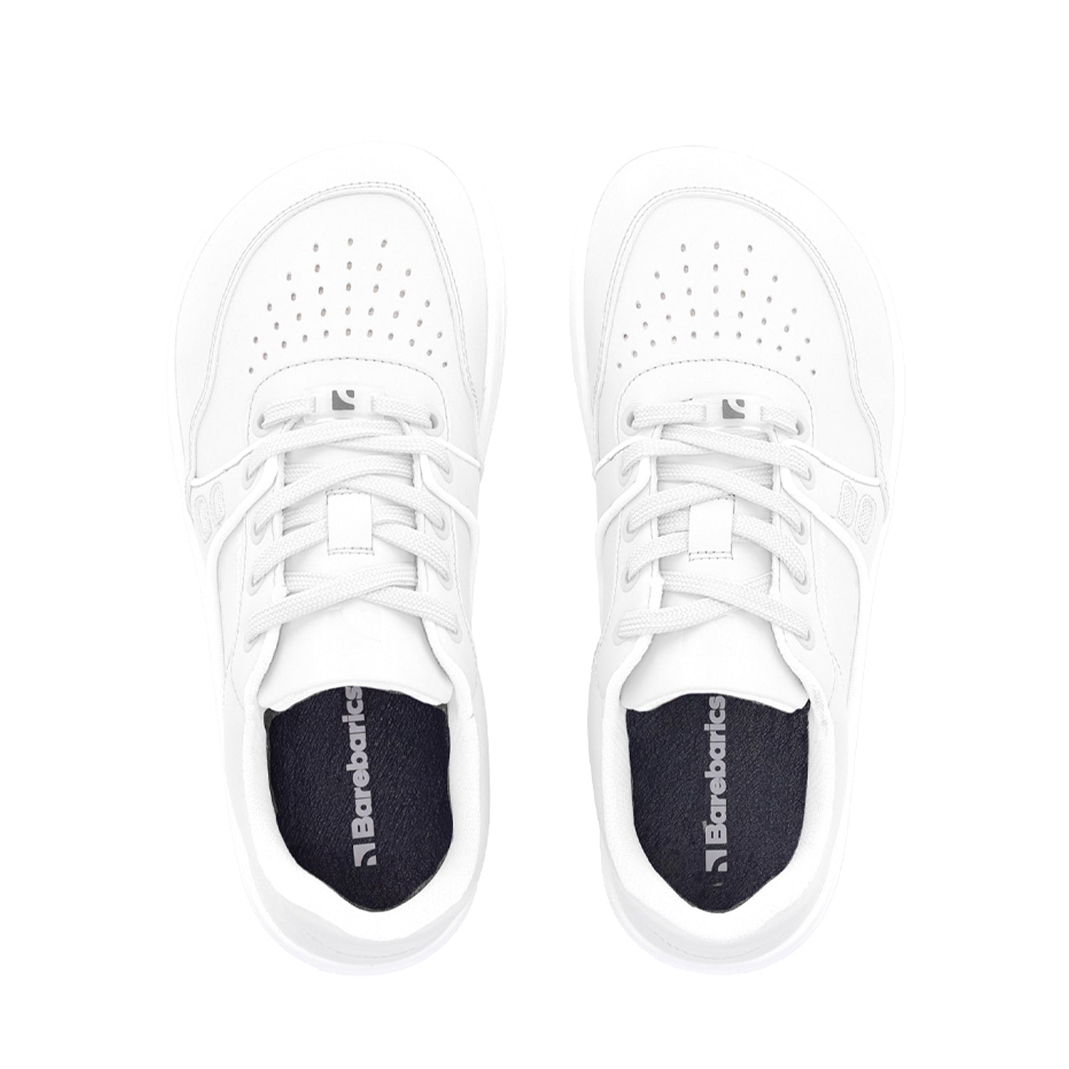 Barefoot Sneakers Barebarics Arise All White - Minimalist Running Shoes for Natural Movement & Gym Workouts