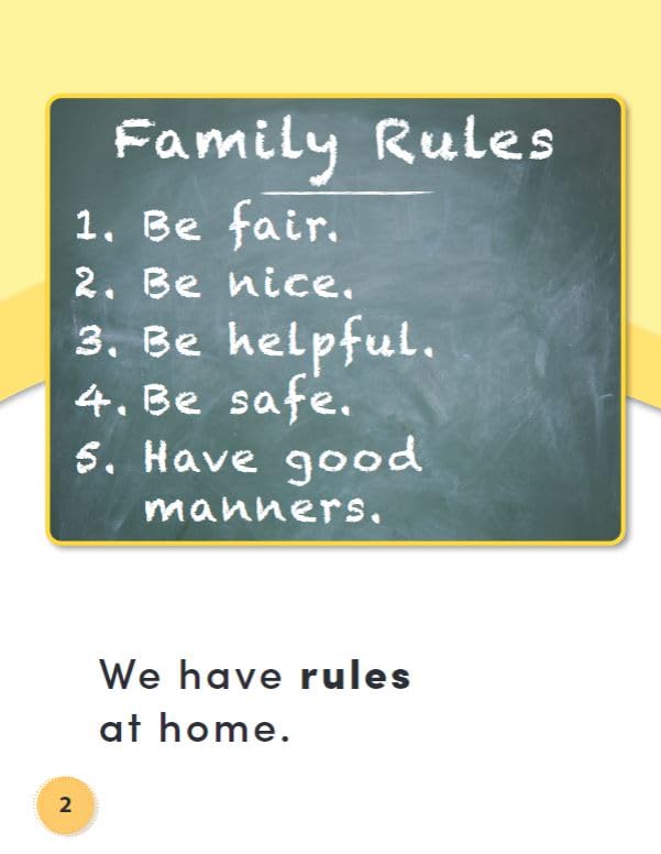 Rules at Home - Social Studies Readers for Kids: Content and Literacy | Educational Book for Classroom & Homeschooling