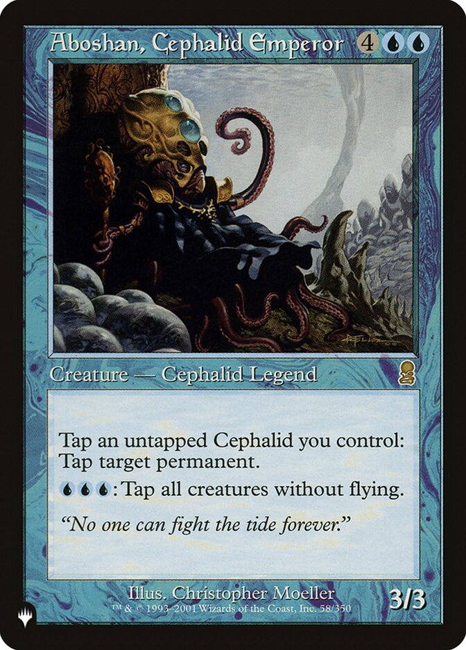 Aboshan, Cephalid Emperor MTG Commander Deck - Legendary Blue Merfolk Wizard Card for Magic: The Gathering Players | Perfect for Commander, Vintage, and Casual Play