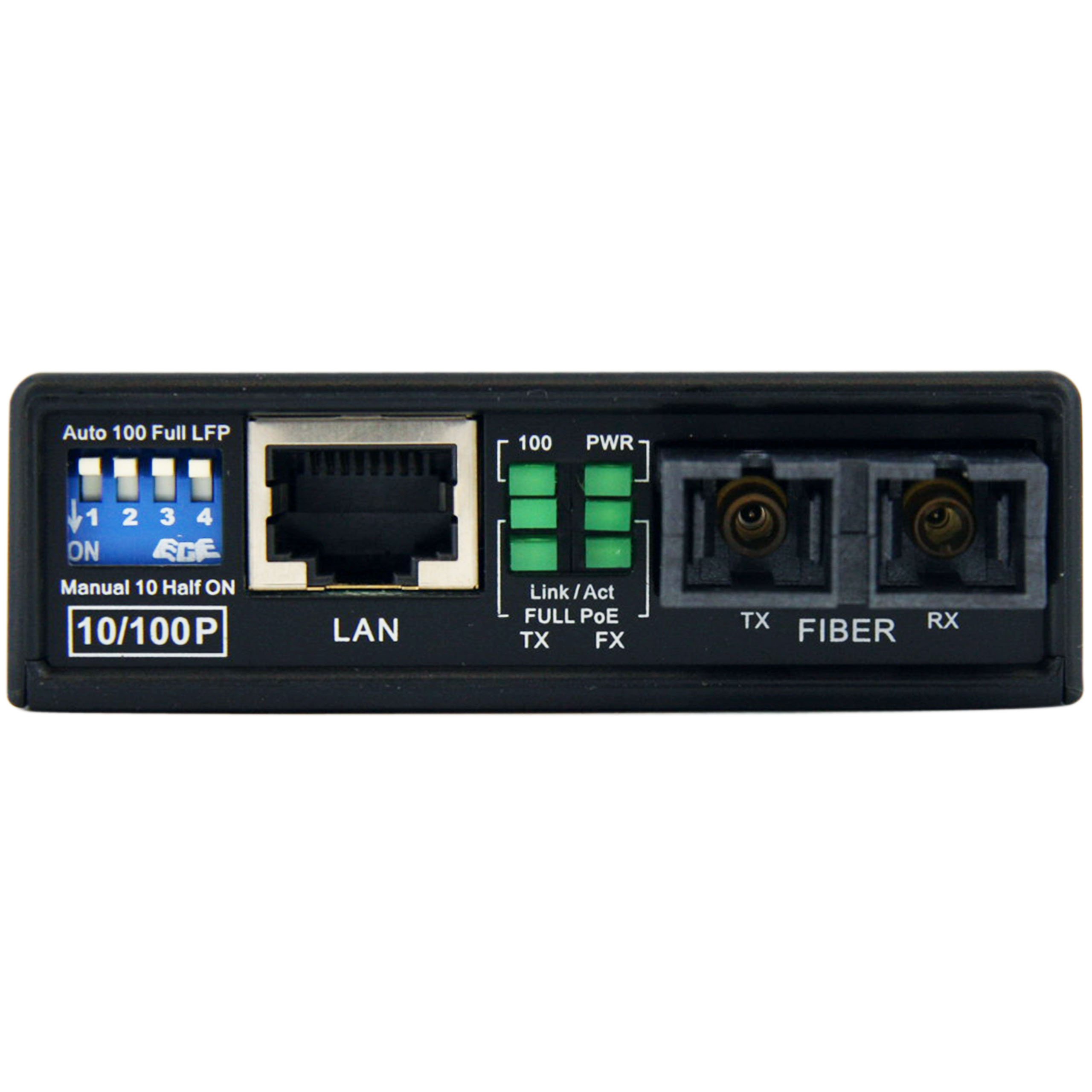 StarTech.com 2km 10/100Mbps Ethernet to Fiber Media Converter with PoE - Multi Mode SC Fiber (MCM110SC2P) - Ideal for Long-Distance Network Extensions, CCTV Surveillance & Industrial Ethernet Applications