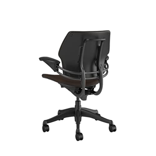 Humanscale Freedom Ergonomic Office Chair - Adjustable Height & Duron Arms - Hard Floor Wheels - Graphite Frame with Walnut Fabric - Perfect for Home Office & Workspace Comfort