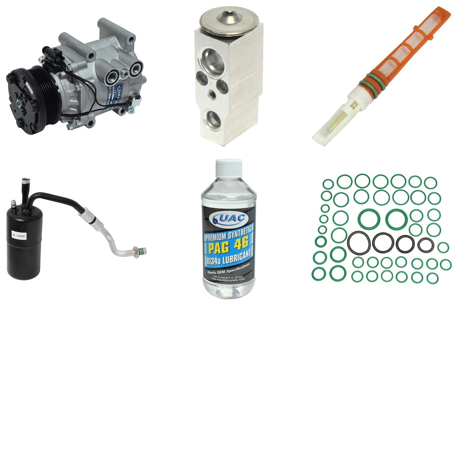 Universal Air Conditioner KT 2026 A/C Compressor & Component Kit - Replacement Parts for Car AC System Repair | Compatible with Multiple Vehicle Models | Perfect for DIY Mechanics & Professional Technicians
