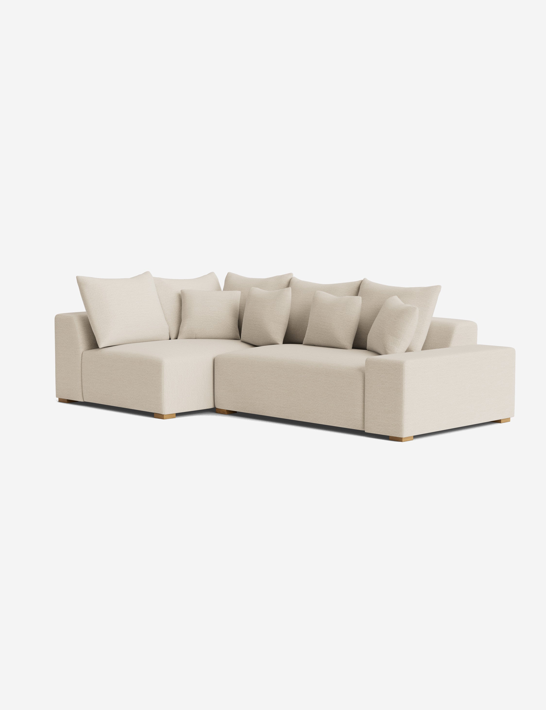 Stylish Clayton Sectional Sofa - Modern L-Shaped Couch for Living Room, Home Theater & Lounge Areas | Comfortable Fabric Upholstery & Spacious Seating